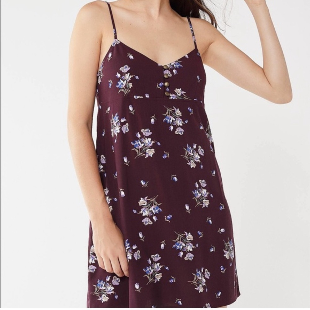 Urban outfitters floral mini dress size Large